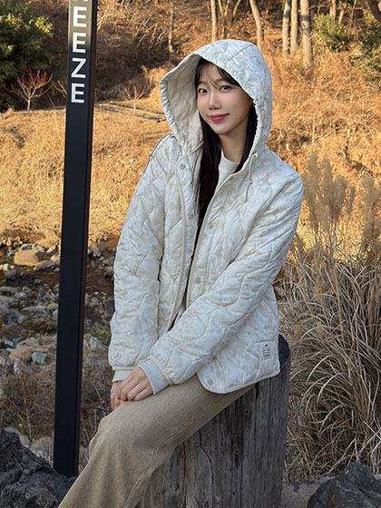 @jieun_sj / 여성 써모퍼프 후디 패딩 자켓