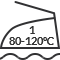 원단 위에 천을 덥고 80~120도로 하십시오